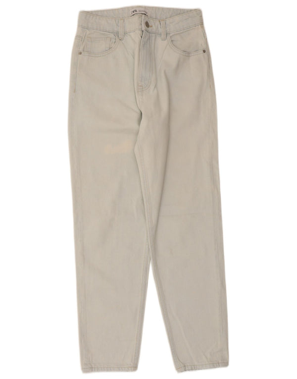 Blugi conici pentru femei Zara EU 36 XS W26 L27 Bumbac albastru