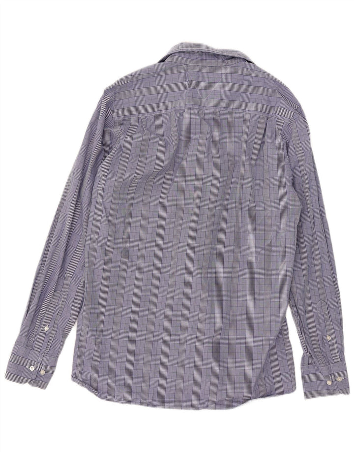 Cămașă personalizată pentru bărbați Tommy Hilfiger Mărimea 15 1/2 16 Medium Blue Check