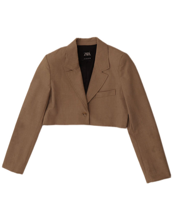 Jachetă Bolero Femei Zara UK 10 Mic Maro