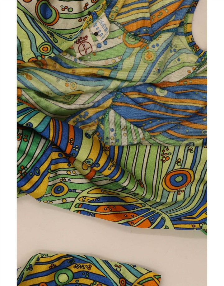 Rochie de damă Vintage Wrap IT 48 XL, cu dungi multicolore