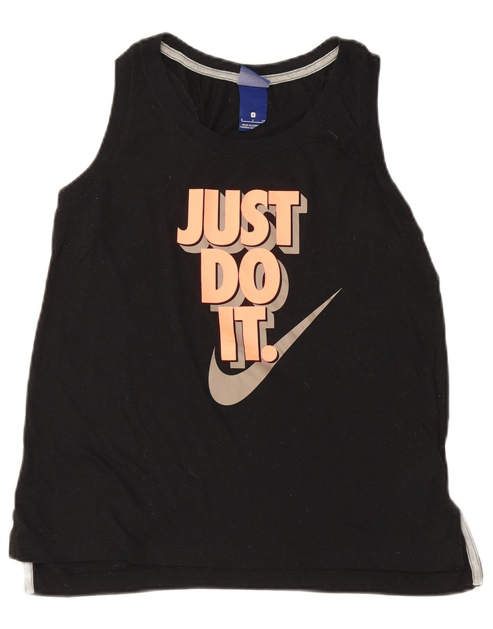 Vesta grafică pentru femei Nike UK 10 Poliester negru mic