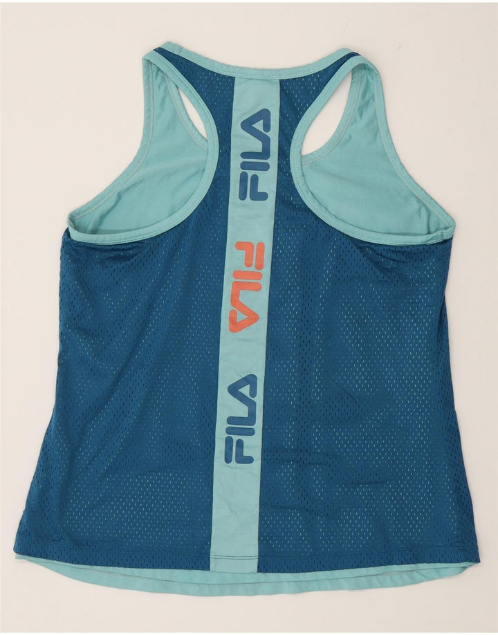Top cu vestă grafică pentru femei Fila UK 16, mare, albastru, poliester color bloc