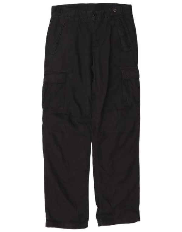 Pantaloni cargo drepți pentru bărbați Zara EU 40 Mediu L31 L32 Bumbac bleumarin