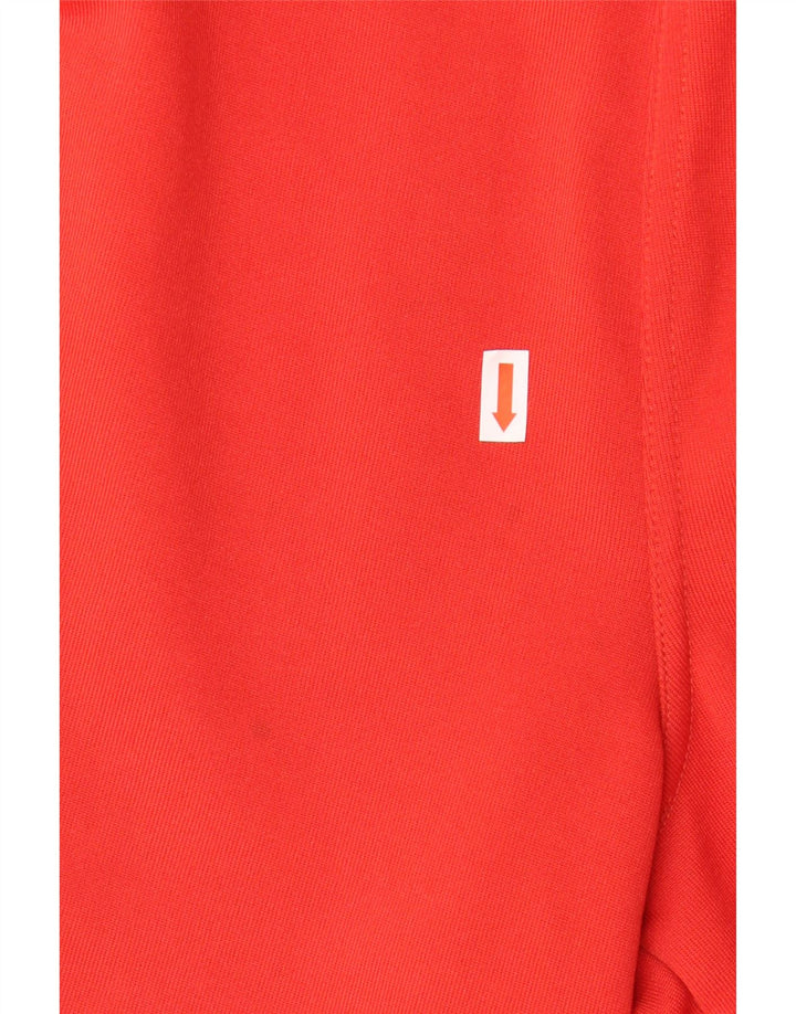 Pantaloni scurți sport grafic ADIDAS pentru bărbați, poliester roșu mic