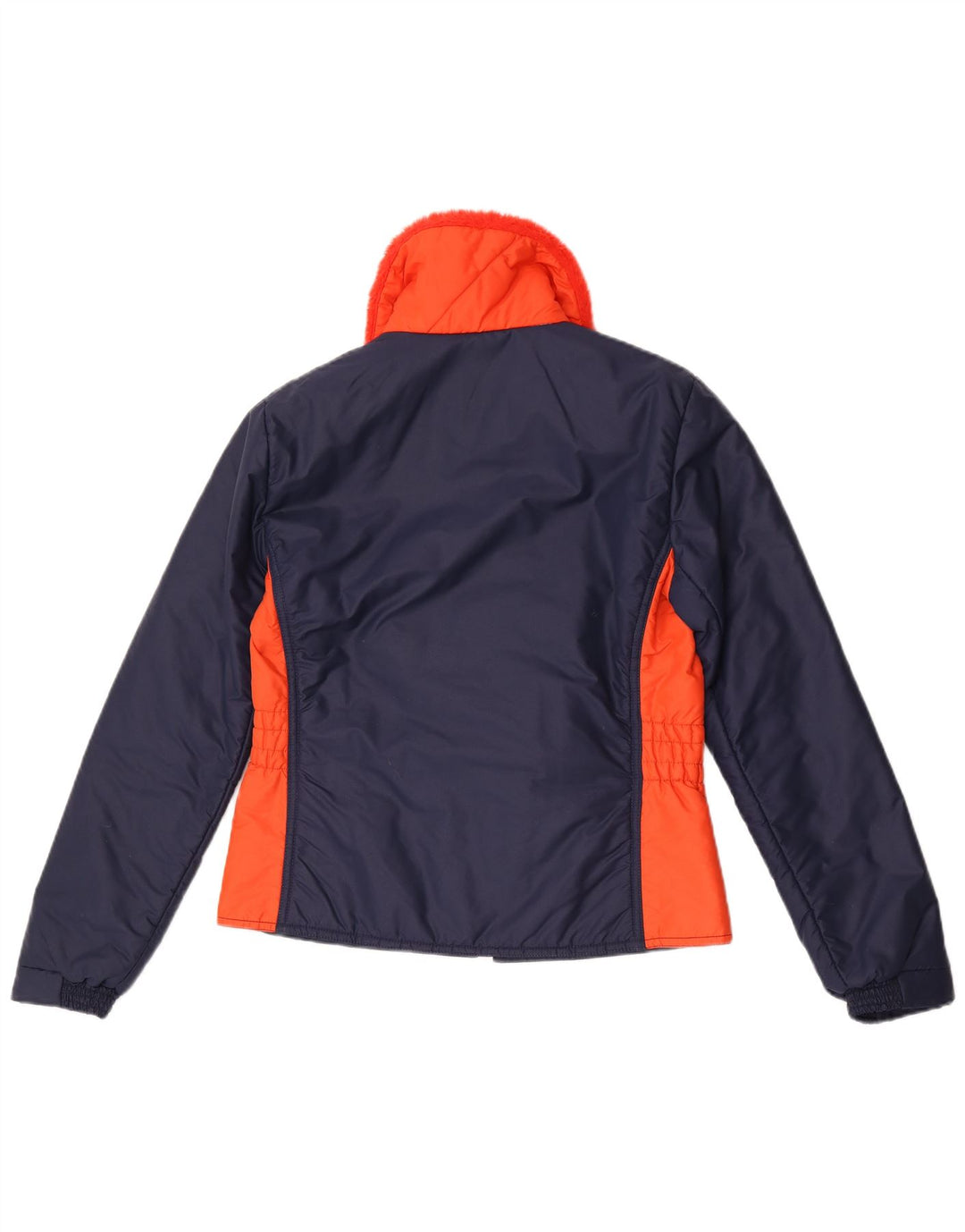 Jachetă vintage pentru femei IT 50 XL, albastru bleumarin, nailon color bloc