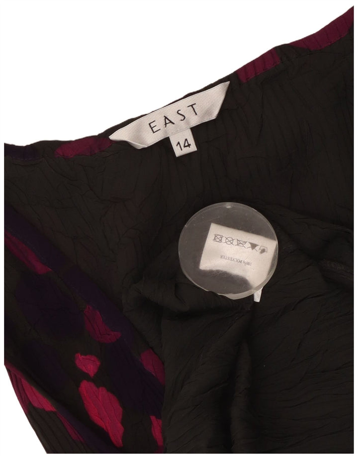 EAST Rochie maxi fără mâneci pentru femei UK 14 Medium Multicolore cu pete