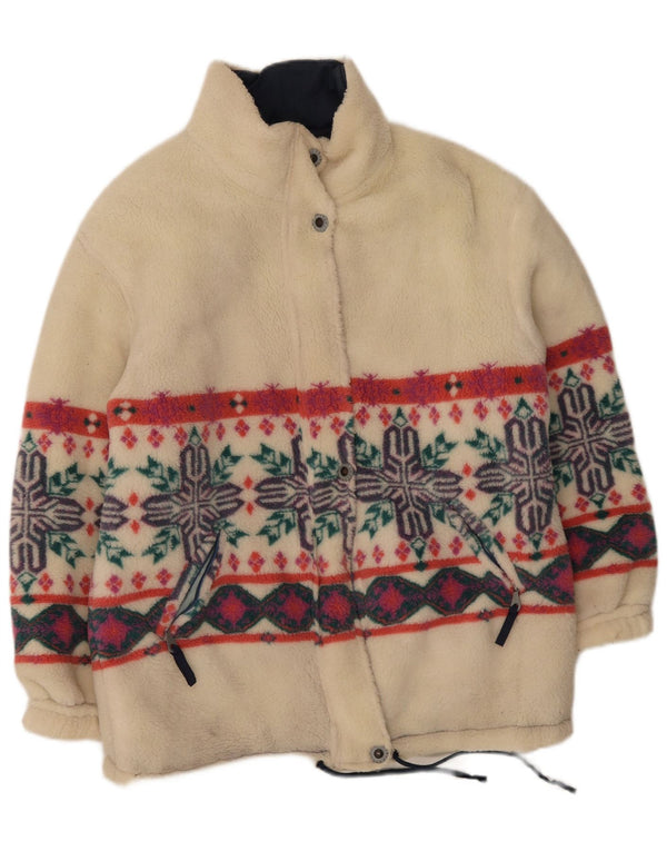 MC Kee's Womens Oversized Reversible Padded Jacket IT 42 Medium White