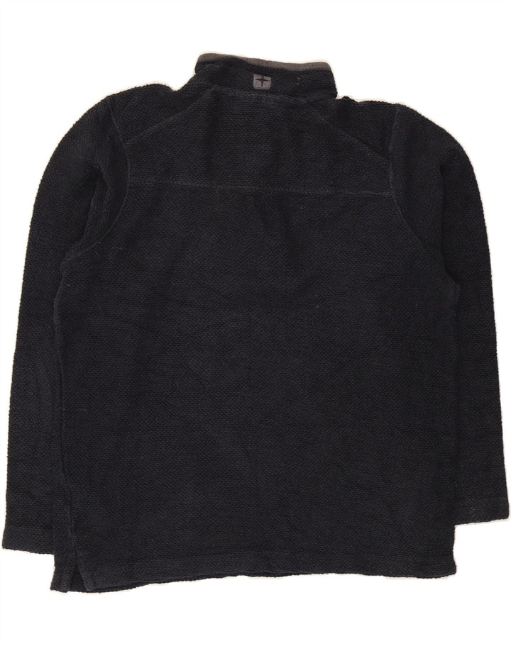 MOUNTAIN WAREHOUSE Mens Button Neck Sweatshirt Jumper Medium Navy Blue Vintage Mountain Warehouse and Second-Hand Mountain Warehouse from Messina Hembry 
