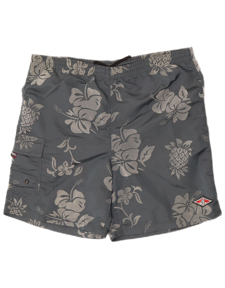 Pantaloni scurți sport pentru bărbați Bear XL, gri, florale, din poliamidă
