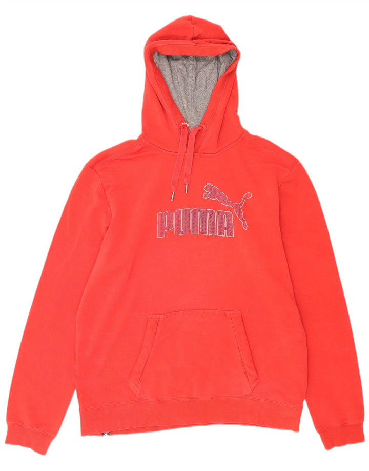 Pulover pentru bărbați Puma Graphic Hoodie Pulover mare, roșu, bumbac