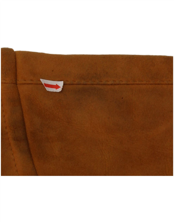 Jachetă vintage din shearling cu glugă pentru femei EU 44 XL bej shearling