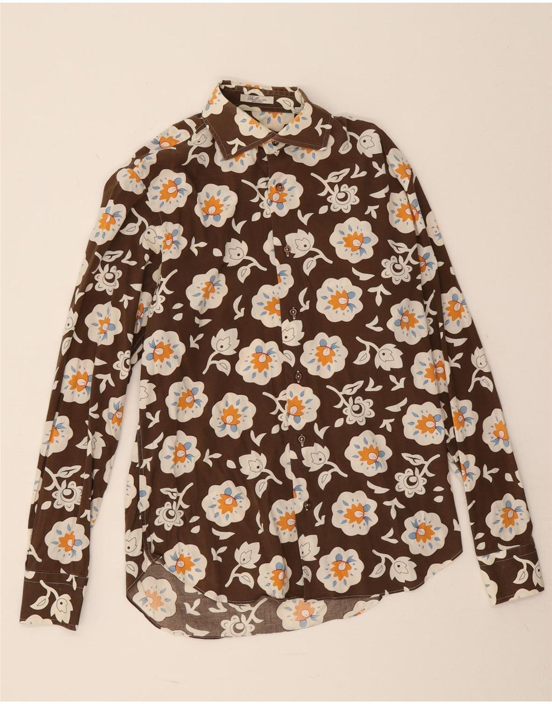 Cămașă pentru bărbați Bellini Suze 39 15 1/2 Maro Mediu Floral