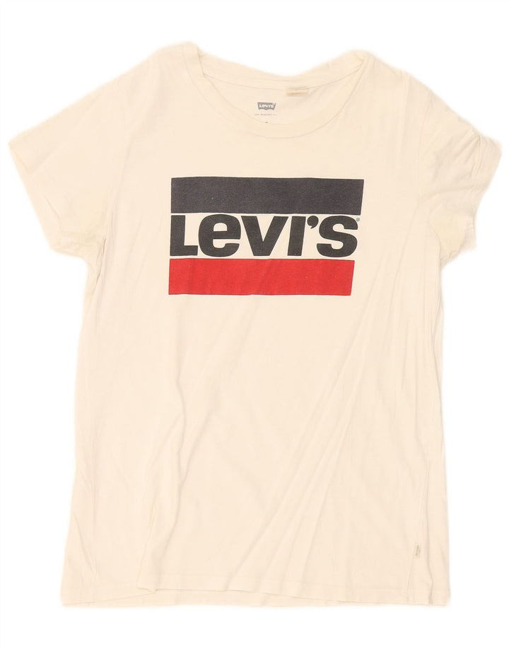 Tricou grafic Levi's pentru femei Top UK 12 Medium White