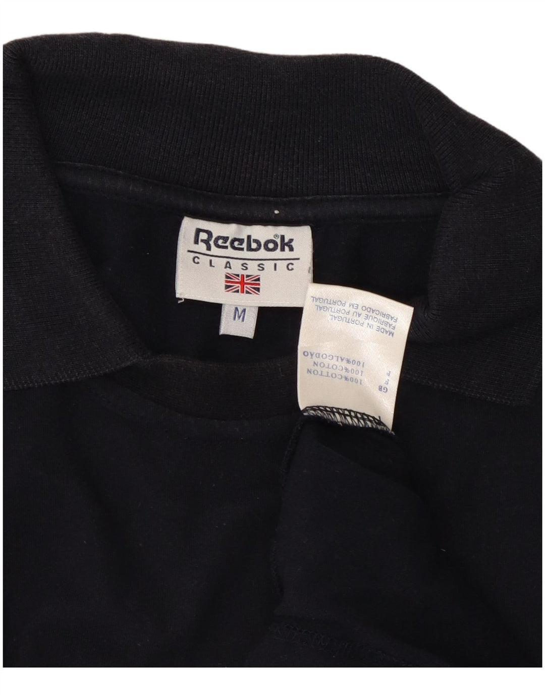 Tricou polo REEBOK pentru bărbați, de culoare clasică, din bumbac, albastru bleumarin