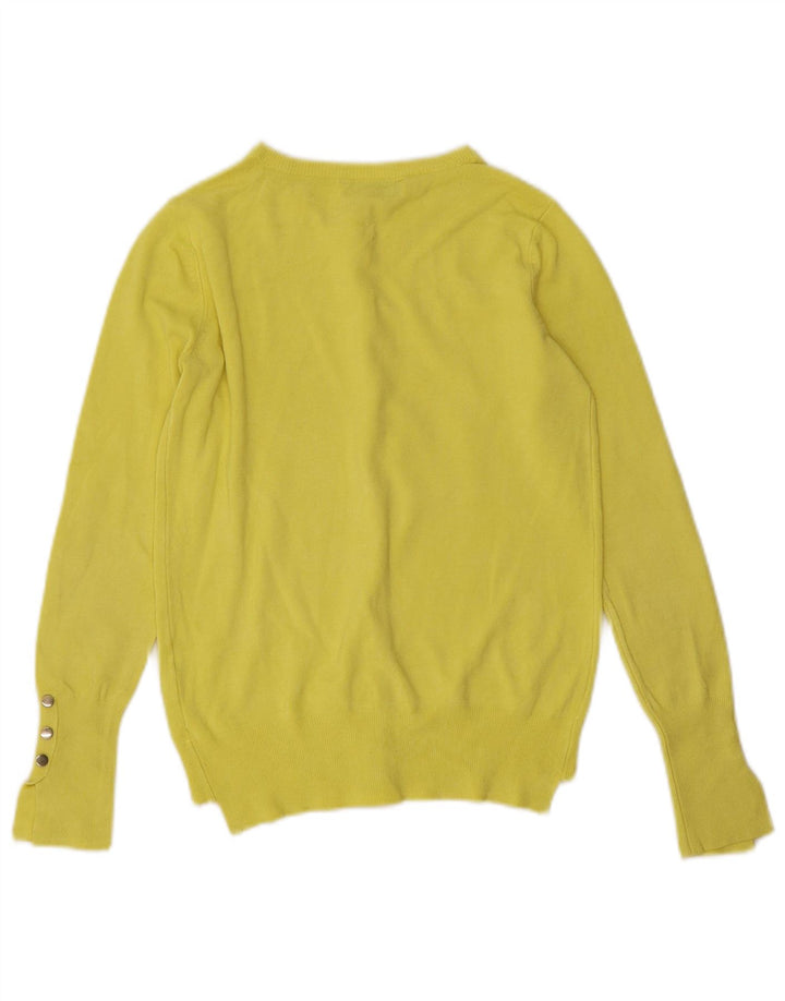 Pulover cardigan pentru femei Zara UK 10 Mic Galben