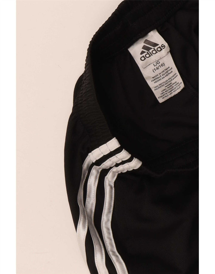 Pantaloni scurți sport adidas pentru băieți 12-13 ani, mari, negru, poliester