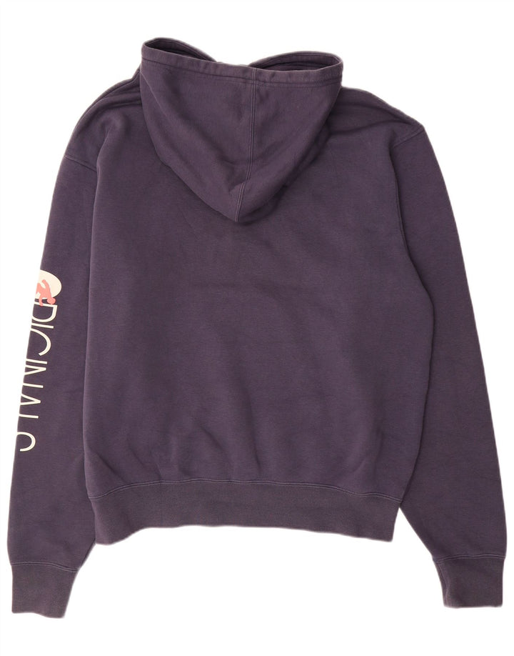 Pulover pentru bărbați ADIDAS cu capota cu grafică, mare, albastru, bumbac