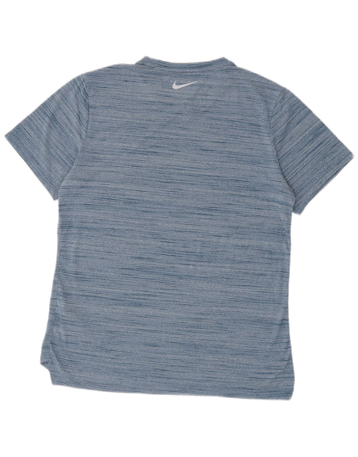 Tricou Nike pentru bărbați Dri Fit Top mare, albastru, poliester cu pături