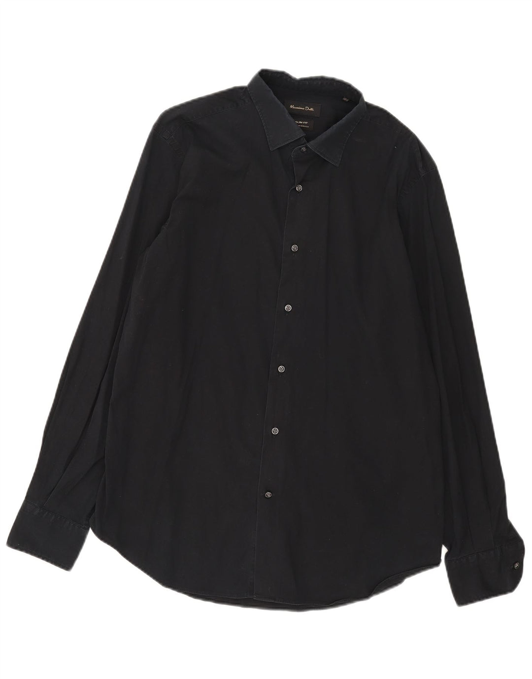 Cămașă Massimo Dutti Slim Fit XL Negru pentru bărbați
