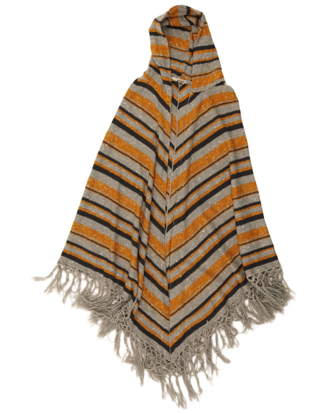 Pulover Cardigan Vintage pentru Femei cu Glugă Mărime Unică, Multicolore, în dungi