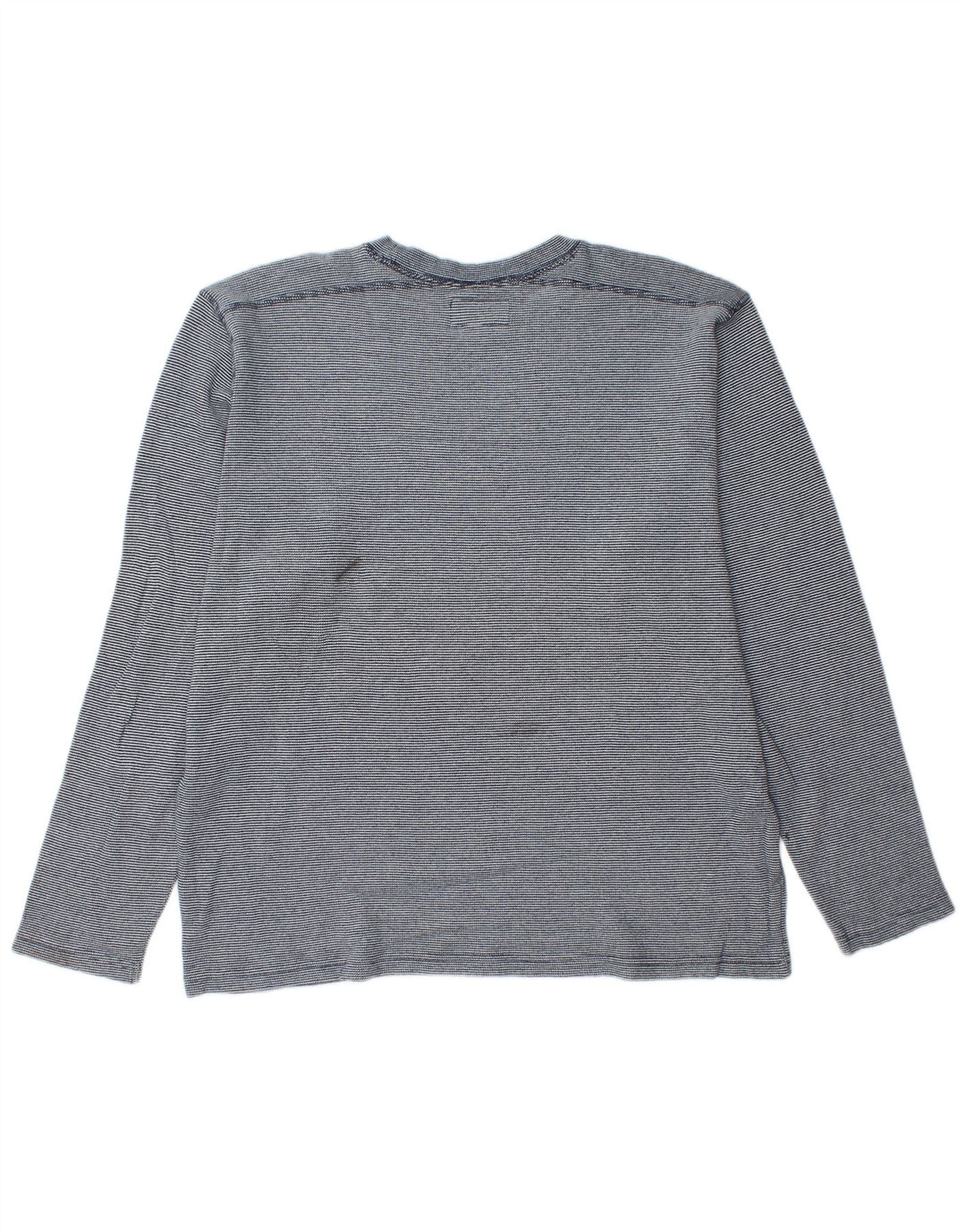 BONOBOS Top pentru bărbați cu mânecă lungă XL, albastru, bumbac cu dungi