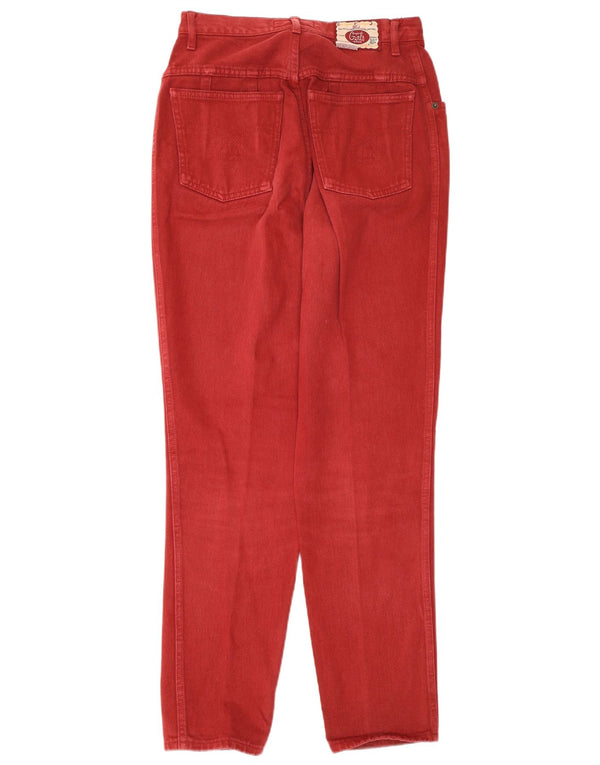 Stefanel Blugi Tapered Femei IT 42 Medium W26 L30 Burgundy