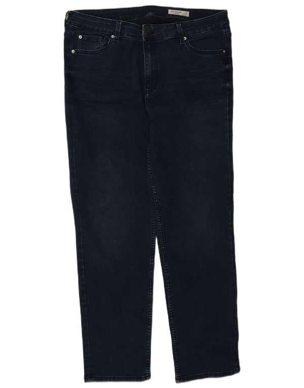 Blugi drepti pentru femei Marks & Spencer The Sienna UK 18 XL W36 L30 bleumarin