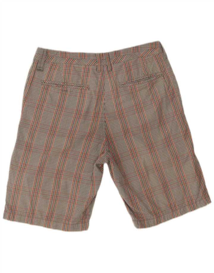 Pantaloni scurți chino pentru bărbați Quiksilver W32, bumbac cu carouri medii, multicolore