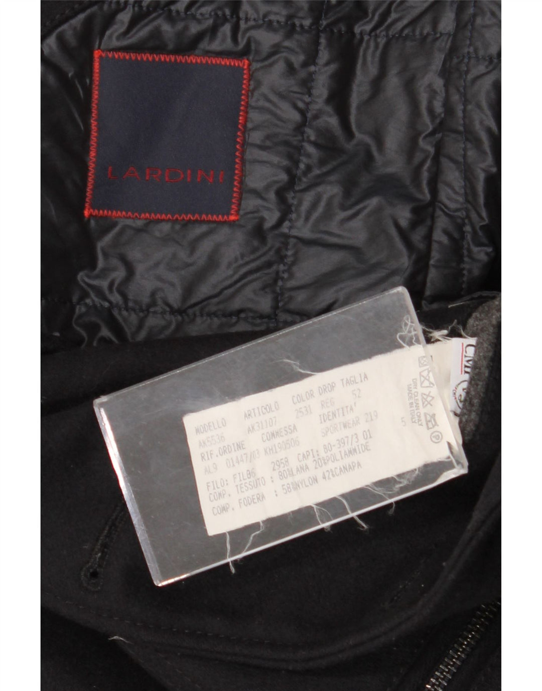 Blazer pentru bărbați Lardini, cu 3 nasturi, IT 52 XL Lână bleumarin