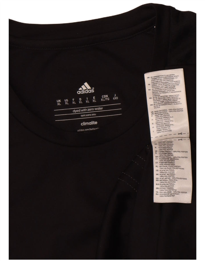 Tricou Adidas Climalite pentru bărbați Top XL Poliester negru