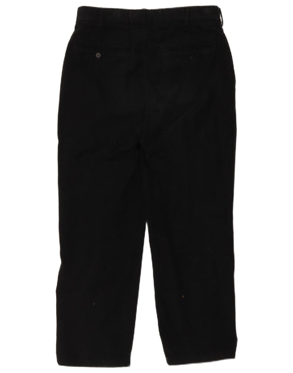 Pantaloni chino drepți vintage pentru bărbați L34 L26 bumbac negru