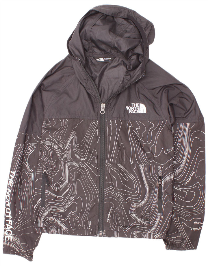 Jachetă de ploaie cu glugă The North Face pentru băieți, 7-8 ani, neagră mică