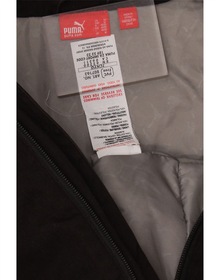 Jachetă bomber PUMA pentru bărbați UK 38, bumbac mediu negru