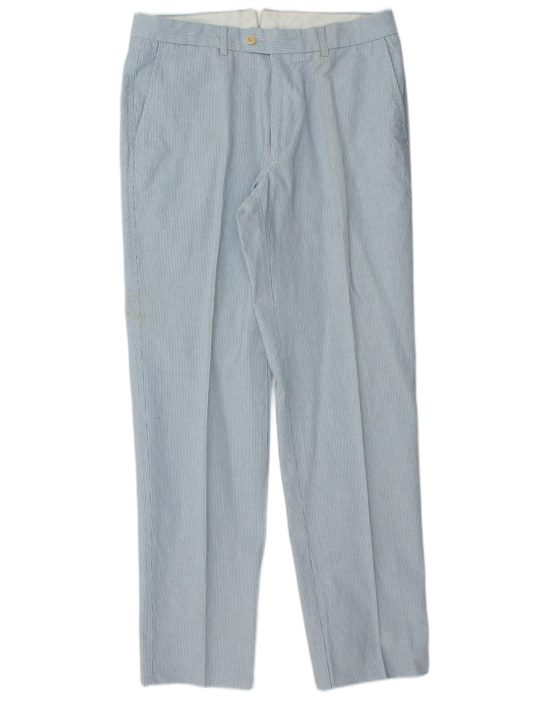 FAY Pantaloni drepți pentru bărbați IT 48 Medium W32 L31 Blue Pinstripe Bumbac