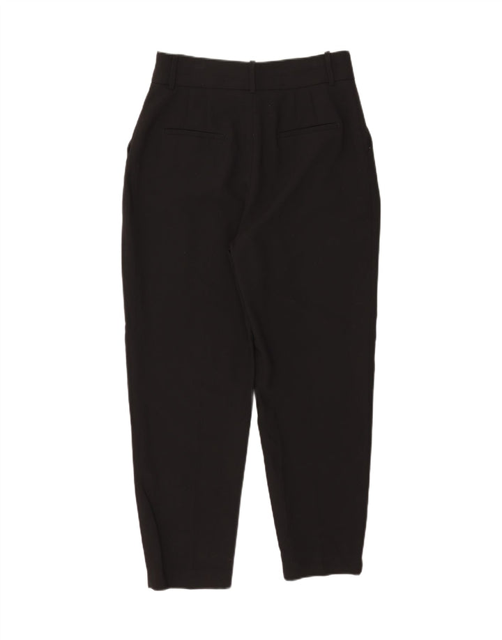 Pantaloni chino conici pentru femei Zara L30 L27 Poliester negru
