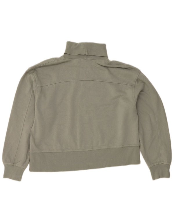 Pulover pentru damă Zara cu gât rulat Pulover UK 14 Bumbac verde mediu