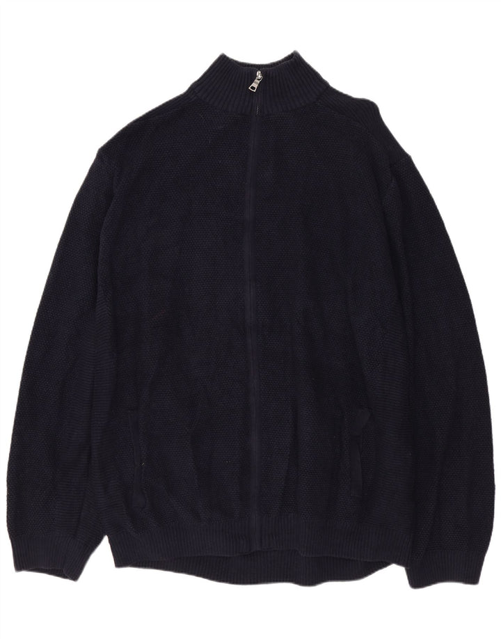 Pulover cardigan pentru bărbați MARKS & SPENCER 2XL bumbac bleumarin