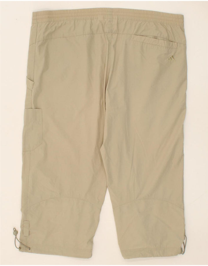 ADIDAS Mens Bermuda Sport Shorts Medium  Beige Polyester Vintage Adidas and Second-Hand Adidas from Messina Hembry 