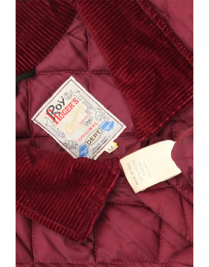 Jachetă matlasată pentru bărbați Roy Rogers UK 38 Medium Burgundy Nylon