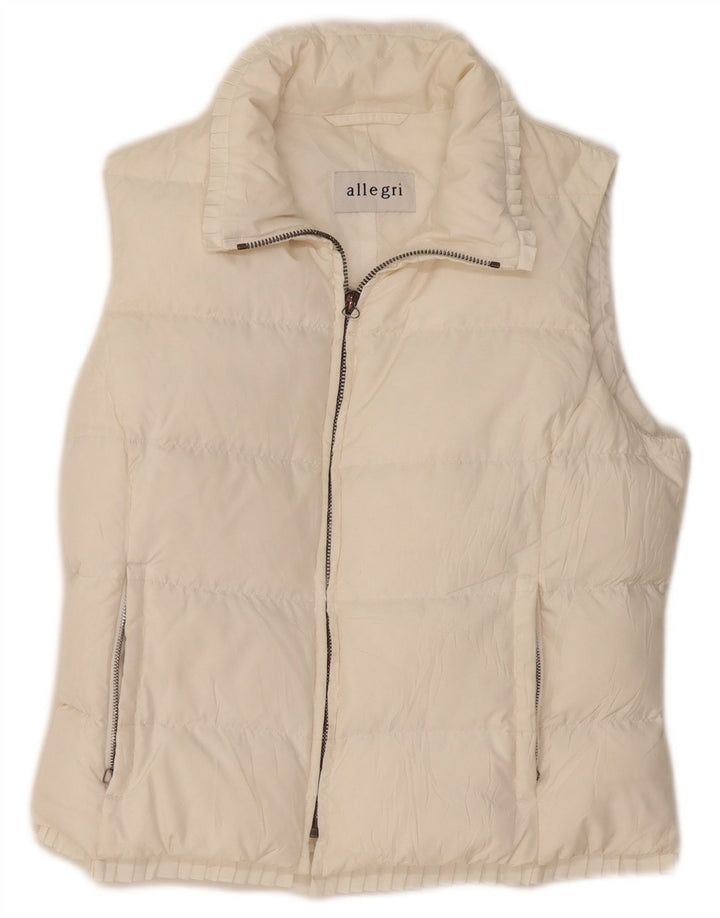 Gilet căptușit pentru femei Allegri UK 14 Medium White
