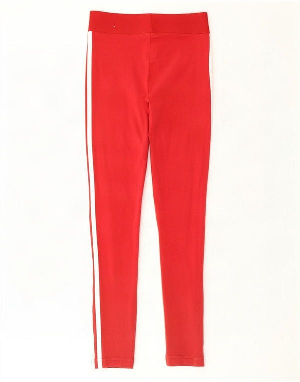 Leggings pentru femei Adidas UK 4/6 XS bumbac roșu