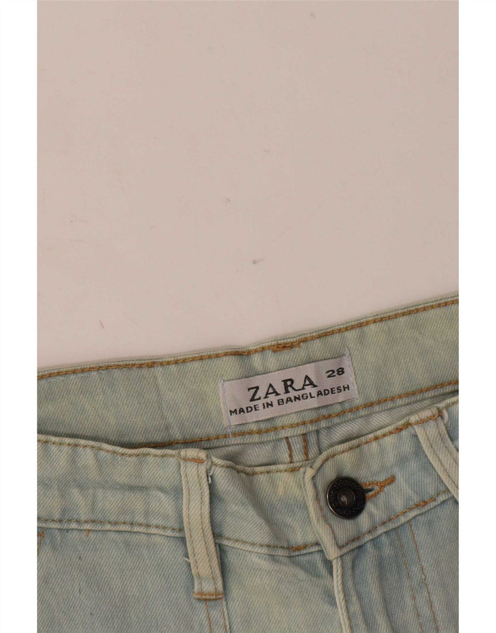 Blugi largi cargo pentru bărbați Zara W28 L27 albastru