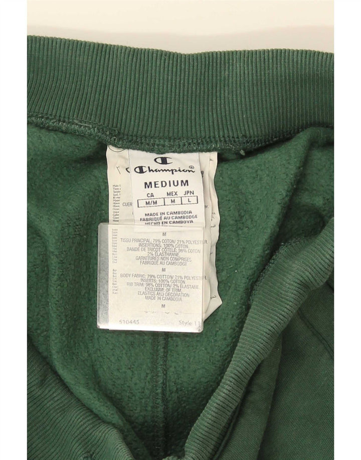 Pantaloni de trening pentru bărbați Champion Pantaloni de jogging Bumbac verde mediu
