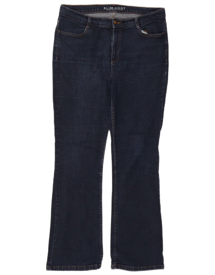Marks & Spencer Blugi subțiri Bootcut pentru femei UK 14 Large W32 L29 Bleumarin