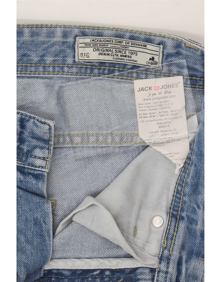 Blugi drepți pentru bărbați Jack & Jones W28 L34 albastru