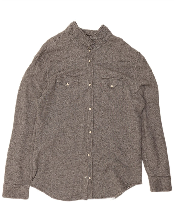 Cămașă de flanel pentru bărbați Levi's 2XL bumbac gri