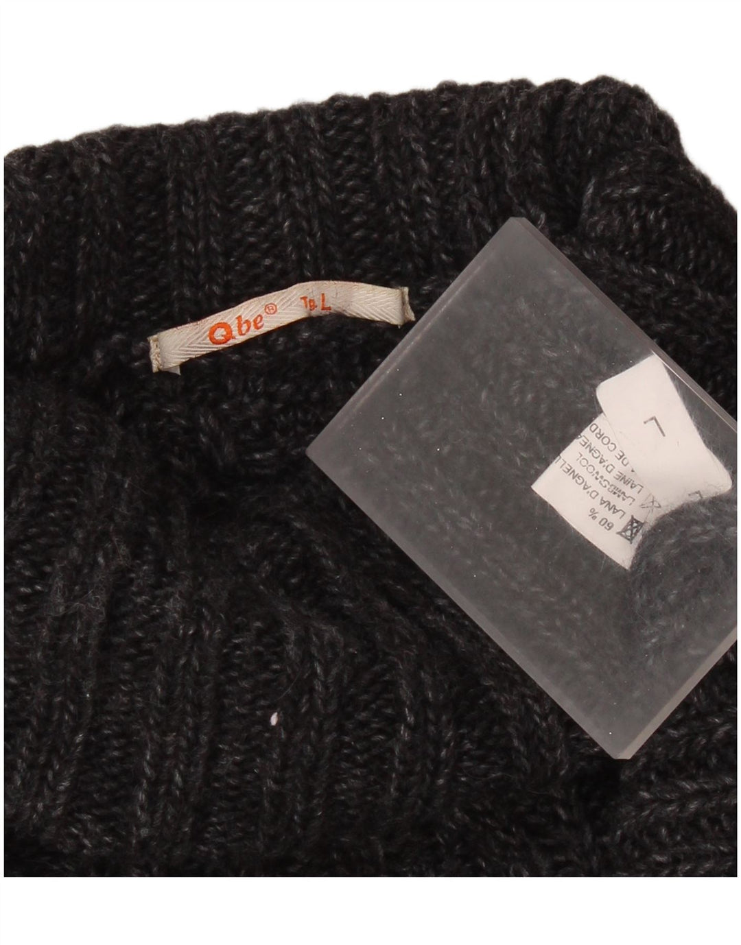 Pulover vintage pentru bărbați cu gât rulat, lână de miel mare, gri