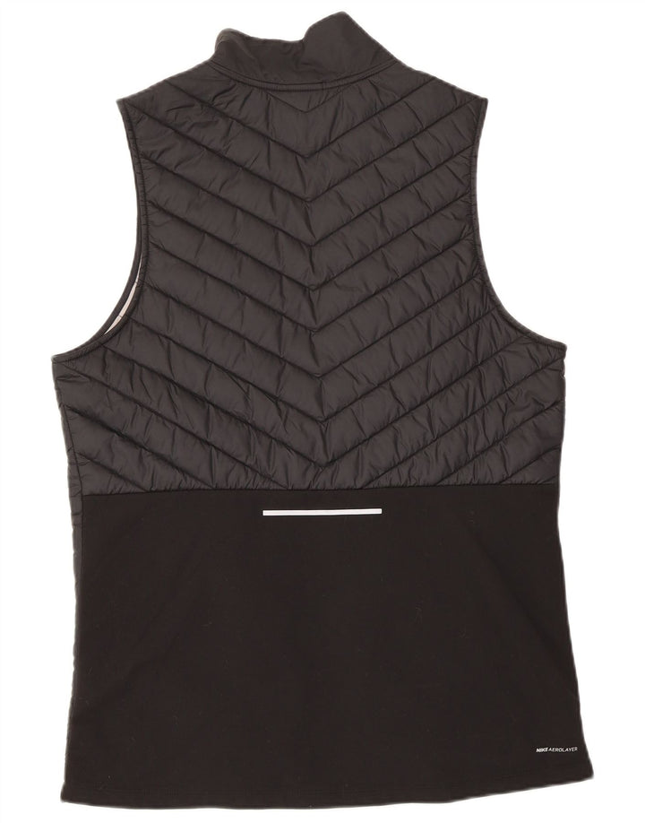 Gilet căptușit pentru bărbați Nike UK 38 Medium Black Poliester