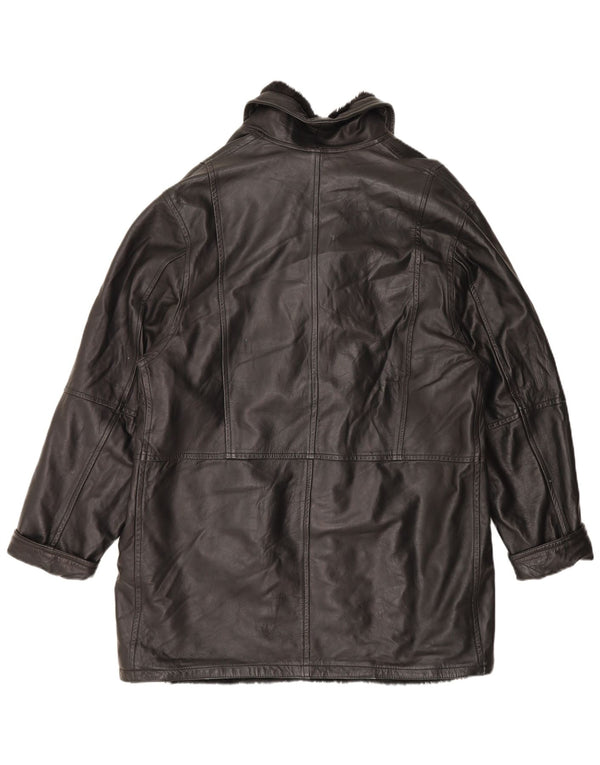 Jachetă din shearling pentru bărbați, UK 42 XL, piele neagră