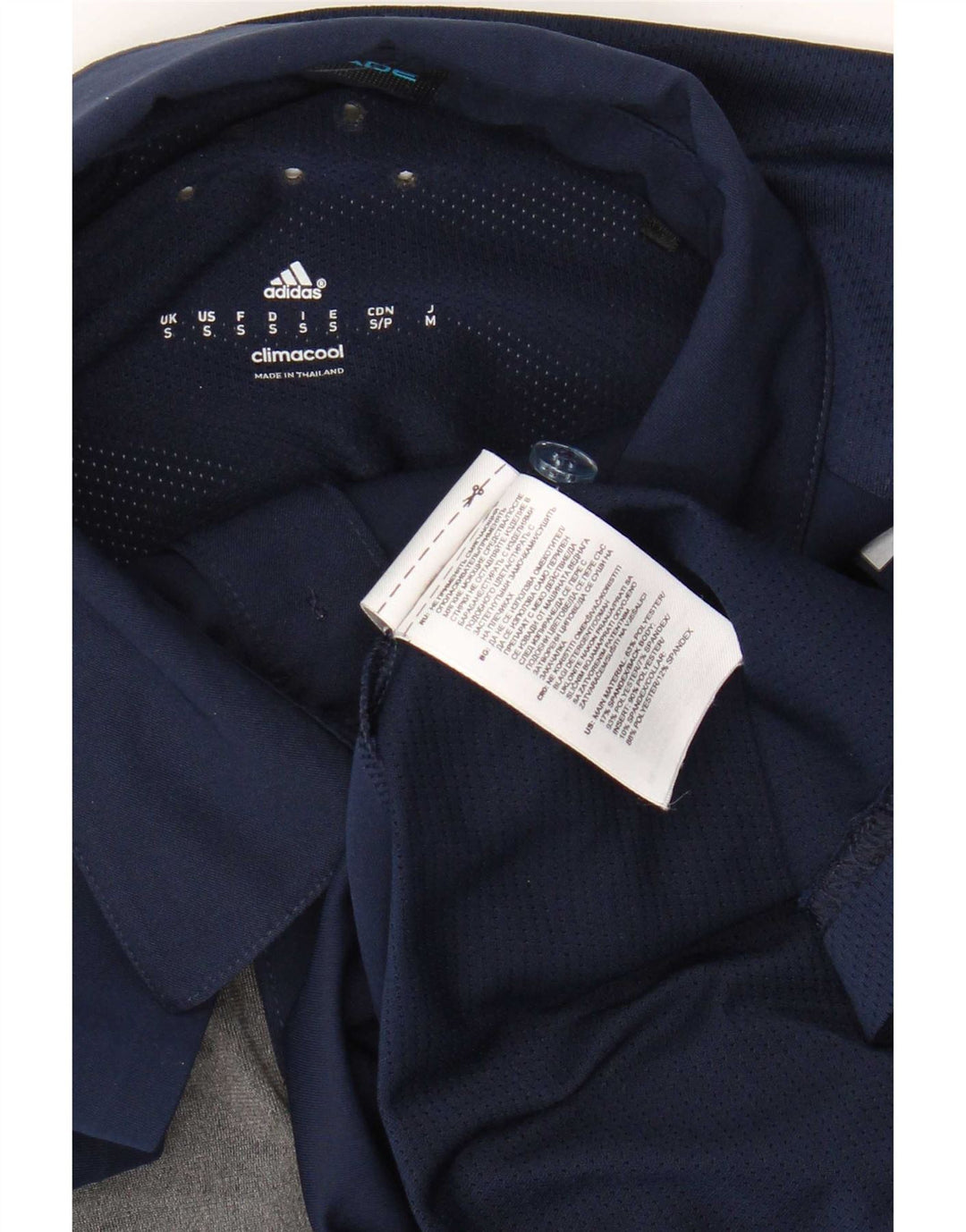 Tricou polo Adidas Climacool pentru bărbați, mic, albastru, poliester color bloc